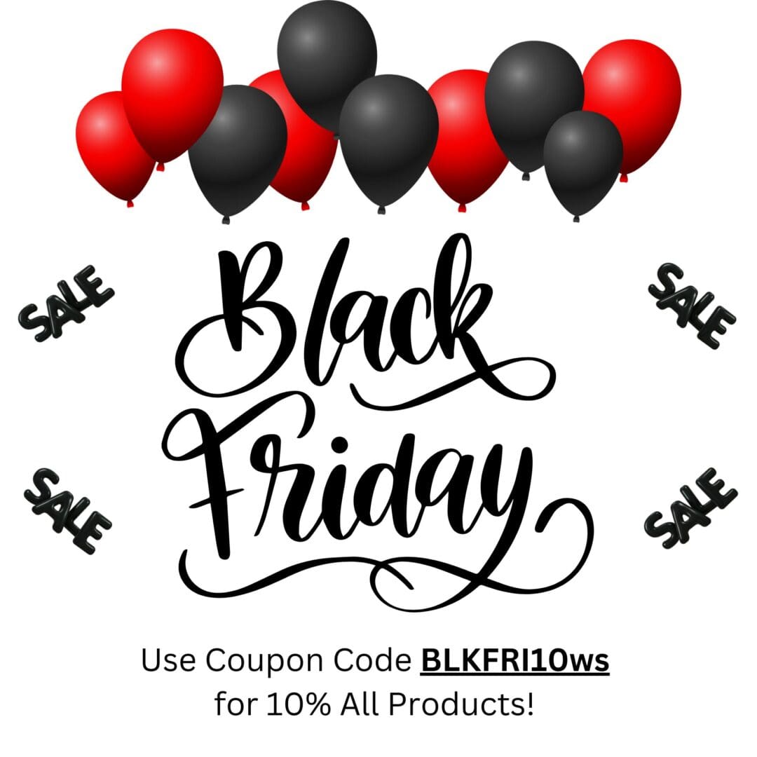 Black Friday Sale - 10% off any product using coupon code "BLKFRI10WS"