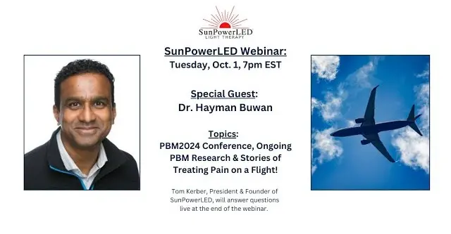Treating pain on plane light therapy webinar