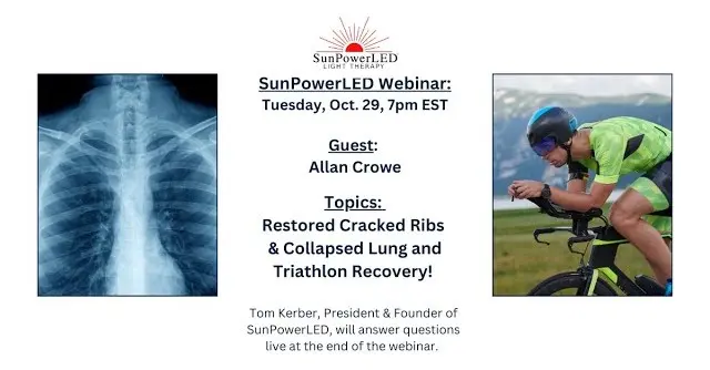 Triathlete Allan Crowe cracked ribs recovery webinar