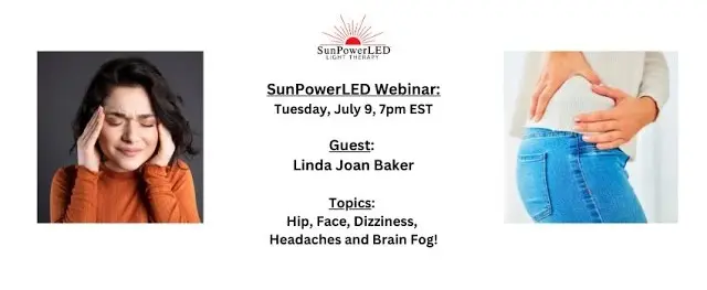 Hips dizziness headaches red light therapy webinar