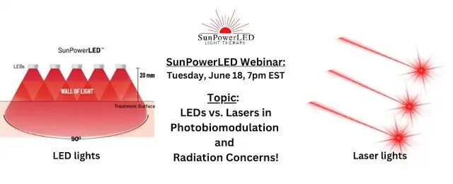 LEDs vs lasers radiation concerns light therapy