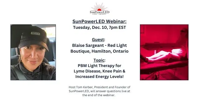 Lyme disease knee pain increased energy webinar
